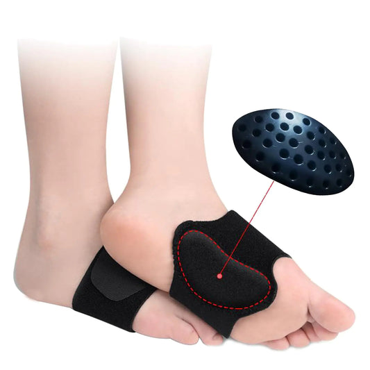 HENGXIA Arch Support Compression Sleeves for Flat Feet Adjustable Plantar Fasciitis Braces for Fallen Arches Orthotic Arch Support Wrap for High Arch Feet Pain Relief 1 Pair