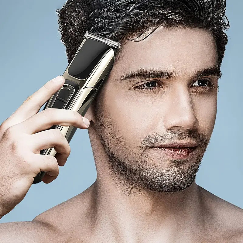 Men's Waterproof Electric Hair Trimmer and Shaver