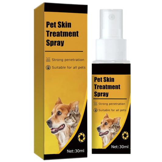YILIXI Pet Skin Sprays for Dogs & Cats Pet Skin Treatment Spray Nature Soothing Spray for Clean and Soft Skin Pet Skin Care Spray for All Animals 30ML