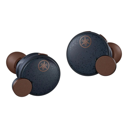 Yamaha TW-E7B True Wireless Earbuds with Bluetooth 5.2 Active Noise Cancelling True Sound Qualcomm CVC Clear Voice Capture Advanced Listening Care and IPX5 Water Resistance (Dark Blue)