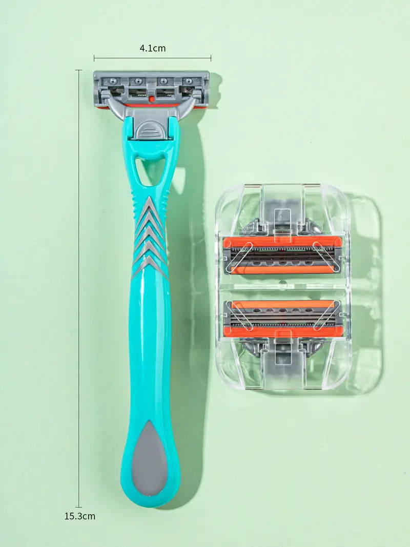 Fashionable Men's Shaver with 3 Replacement Heads