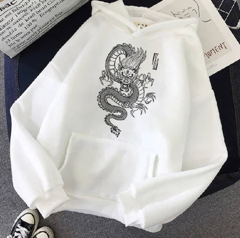 Green Dragon Loose Sweater for Men and Women
