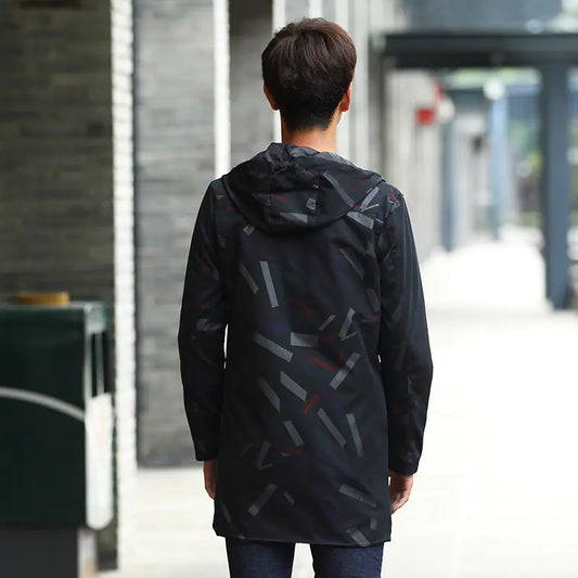 Men's Winter Jacket - Slim Fit Long Coat for Teens