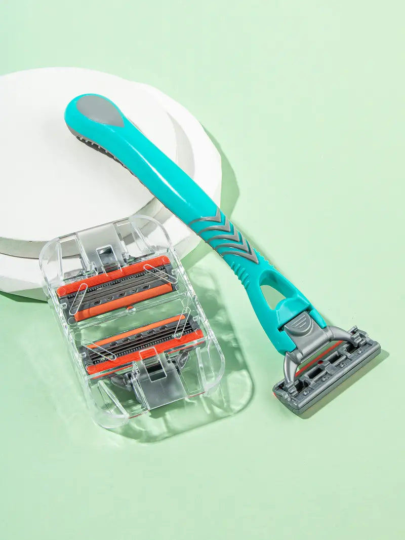 Fashionable Men's Shaver with 3 Replacement Heads